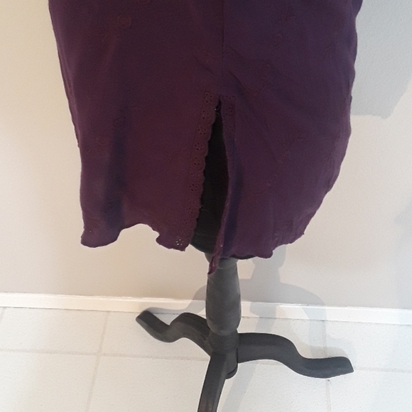 COMO NO? Purple Floral Tunic Size Small - Picture 4 of 8